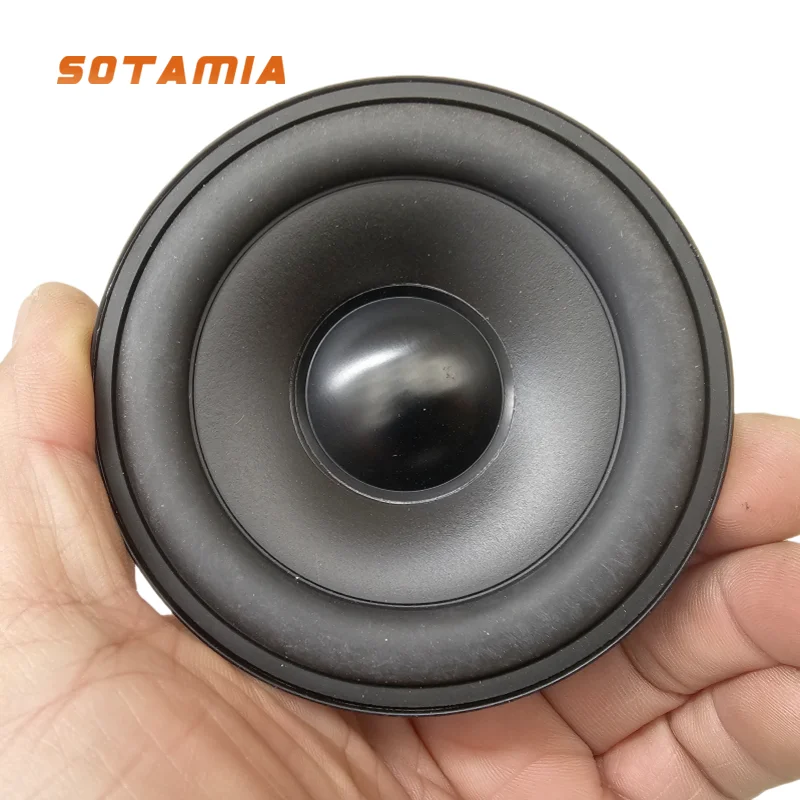 

SOTAMIA 1 шт. 3,5-дюймовый полнодиапазонный динамик 4 Ом 30 Вт с резиновым краем водонепроницаемый мотоцикл Bluetooth аудио автомобильный центральный динамик для LEXIN