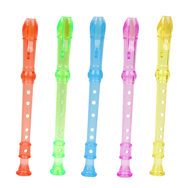 1PC Sechs-Loch Kunststoff Flöte Musikinstrument Spielzeug für Kinder - Pädagogische Musik Sinn Training Baby Spaß Geburtstagsgeschenk