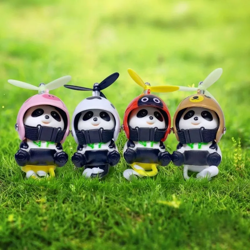 Auto Styling Ornamente Auto Kleine Gelbe Ente Panda Schwein Tier Spielzeug Deaor Helm Wind Gebrochene Kleine Ente Fahrrad Moto Fahren Dekor