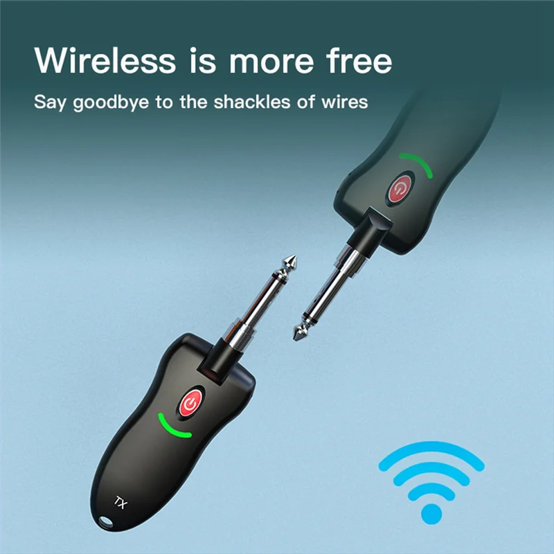 

A44M Wireless System Audio 09T Transmitter Receiver Pickup USB Rechargeable Wireless System For Electric Guitar Bass