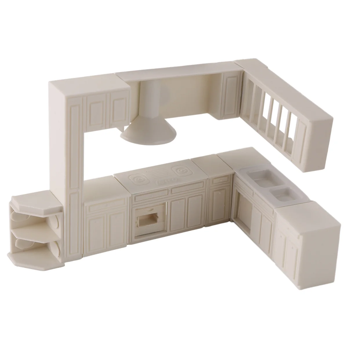 BAAA-บ้านตุ๊กตาจิ๋วของเล่นบ้านตู้เฟอร์นิเจอร์ห้องครัวแม่พิมพ์ชุดตกแต่งบ้าน