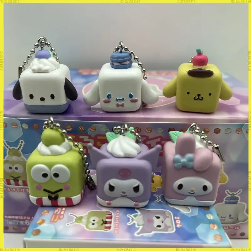 

Sanrio Korokoro Sweets My Melody Pom Purin Kuromi Pochacco Сумка Подвеска Слепая коробка Детский подарок Игрушечная модель Аниме Фигурка Коллекционная кукла