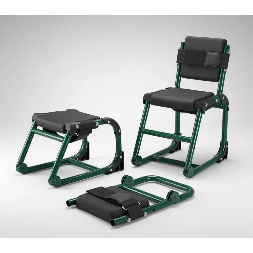 

Ergonomic 2-in-1 Garden Kneeler Seat with Adjustable Pad, Comfort Cushion for Women Seniors Gardening