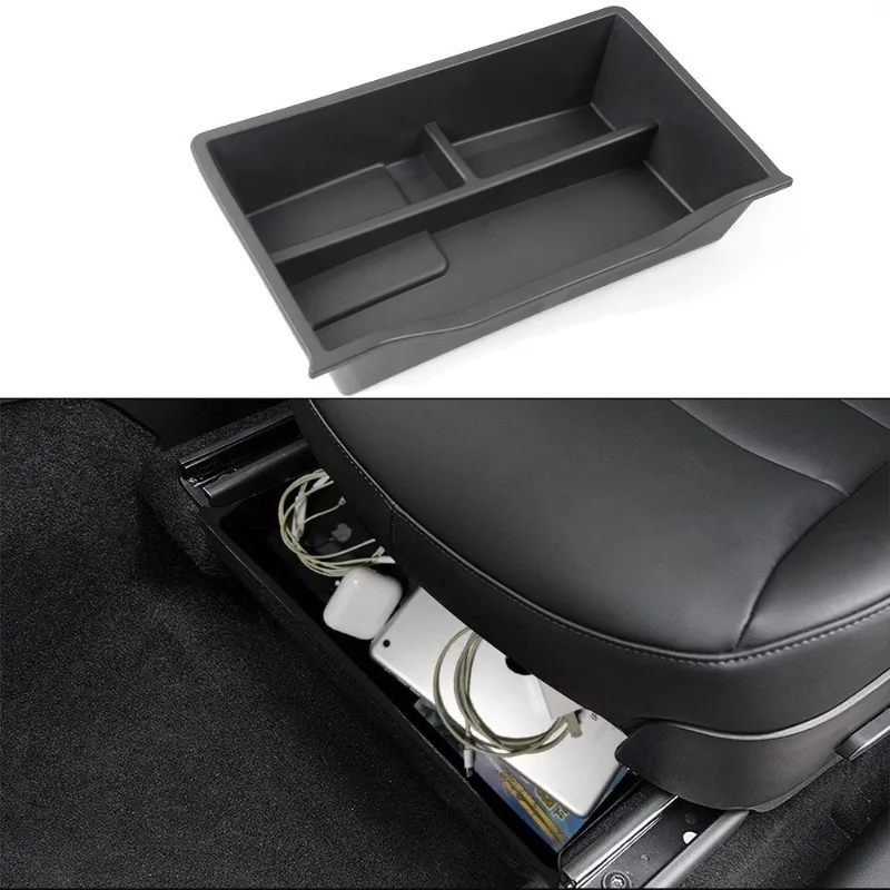 Suitable for  Model Y under-seat storage boxes, storage containers, and interior accessories for modified cars