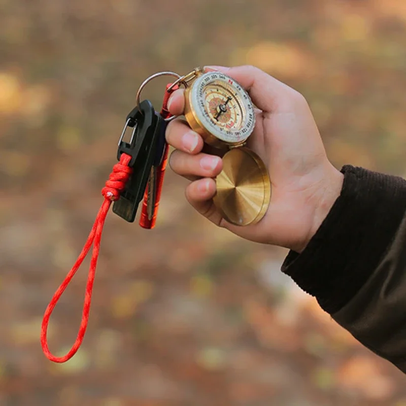 1pc cordão chave anti perdido gancho de pulso acampamento ao ar livre fivela multifuncional gancho triangular caminhadas acessórios