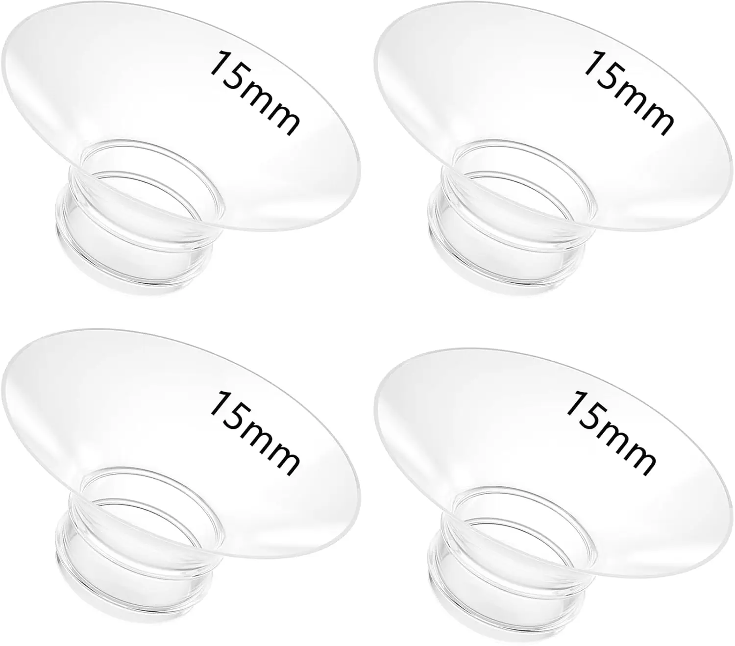 Silicone Flange Inserts 13/15/17/19/21mm Compatible with Momcozy S12pro/S9 pro, for TSRETE/Spectra/Medela 24mm Shield/Flanges