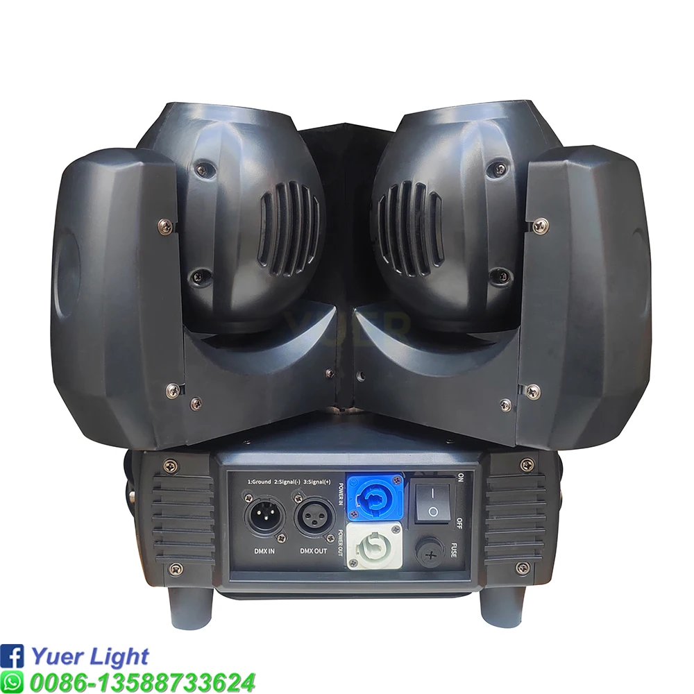 8-Face Infinite Rotation Tornado Light 400W LED RGBW Strobe Light DMX512 Control IP20 50000h Lifespan Perfect for Stage Club Bar