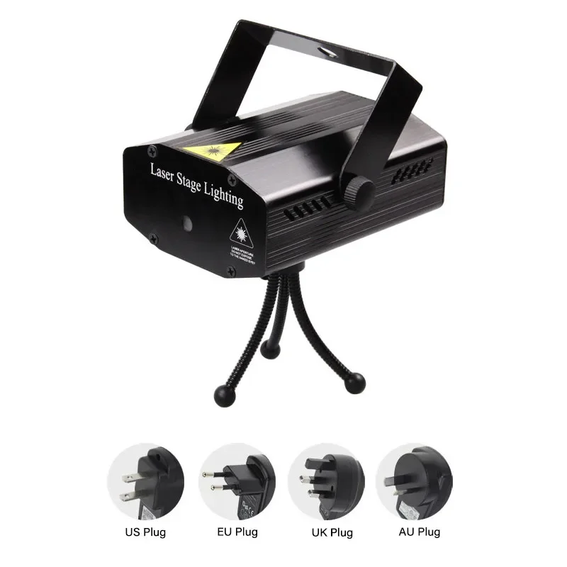 Portable LED lumière de scène DJ KTV Disco fête lumières projecteur lampe Laser pour noël Halloween projecteur mariage Bar Navidad