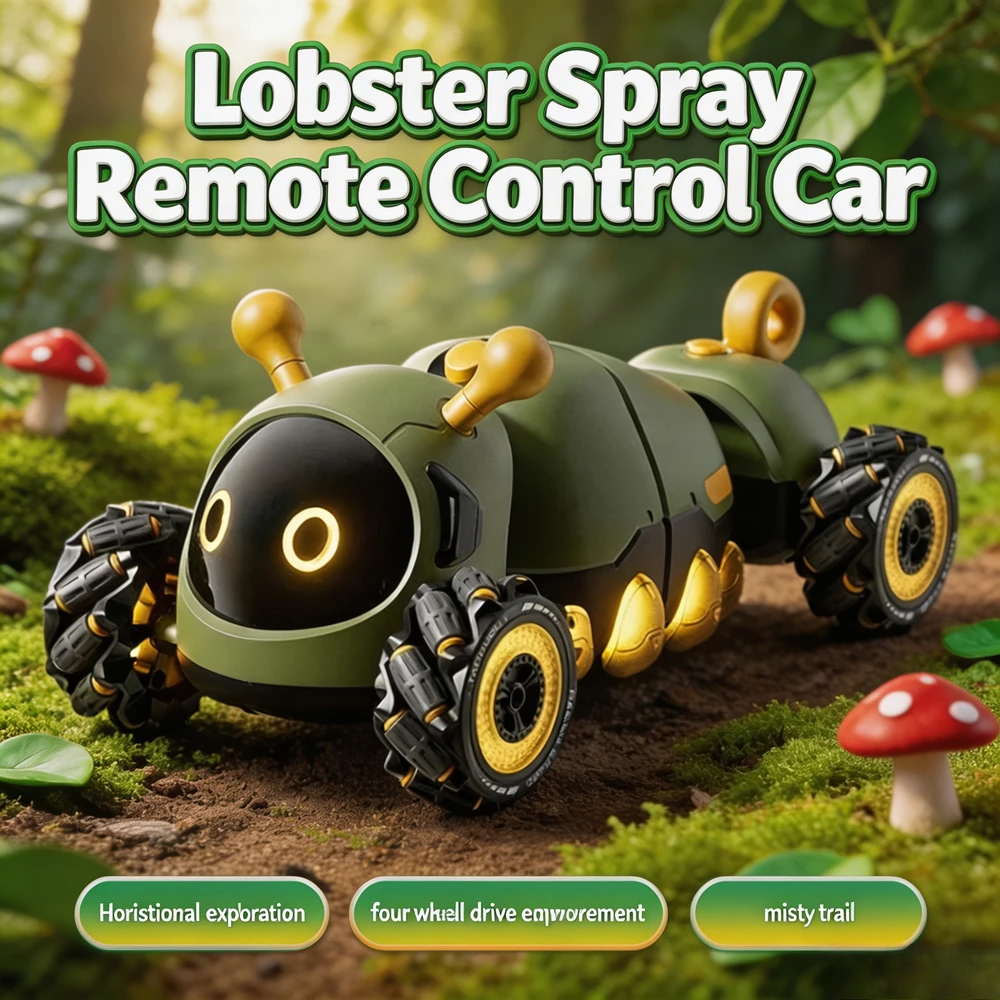 Remote Control Car Toy Electric RC Stunt Vehicle with Spray Function Deformable Educational Toy Car Ideal Birthday Gift