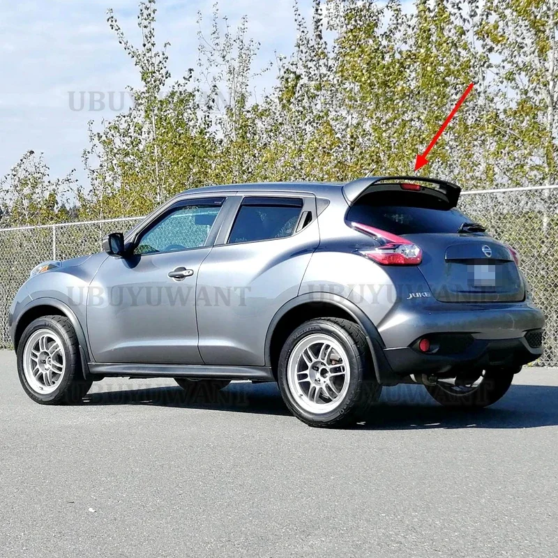 For Nissan Juke Spoiler 2010 2011 2012 2013 2014 2015 High Quality ABS Material Car Rear Wing Primer Color Rear Wing Lip Spoiler view 3