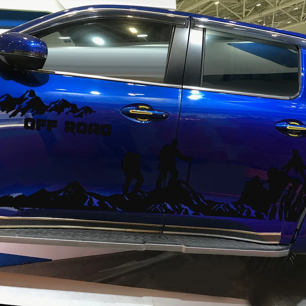 

8PCS Car Door Side Body Stickers For Ford Ranger Raptor F150 F-150 Off Road 4X4 Climber Pickup DIY Auto Decals Sticker