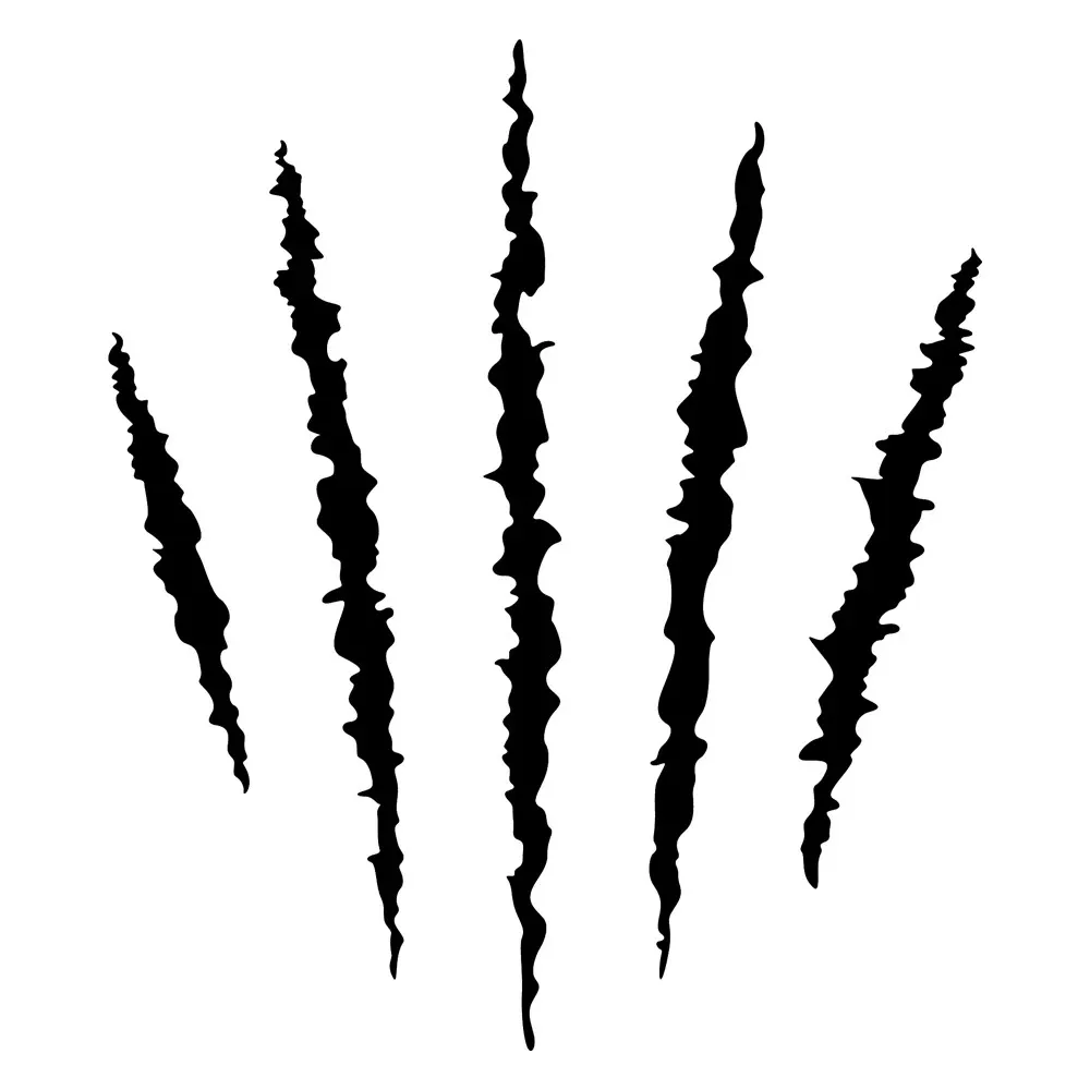 

13.5cmX15.6cm Animal Scratch Car Sticker Waterproof Sunscreen Vinyl Decals Window Door Bumper Decoration