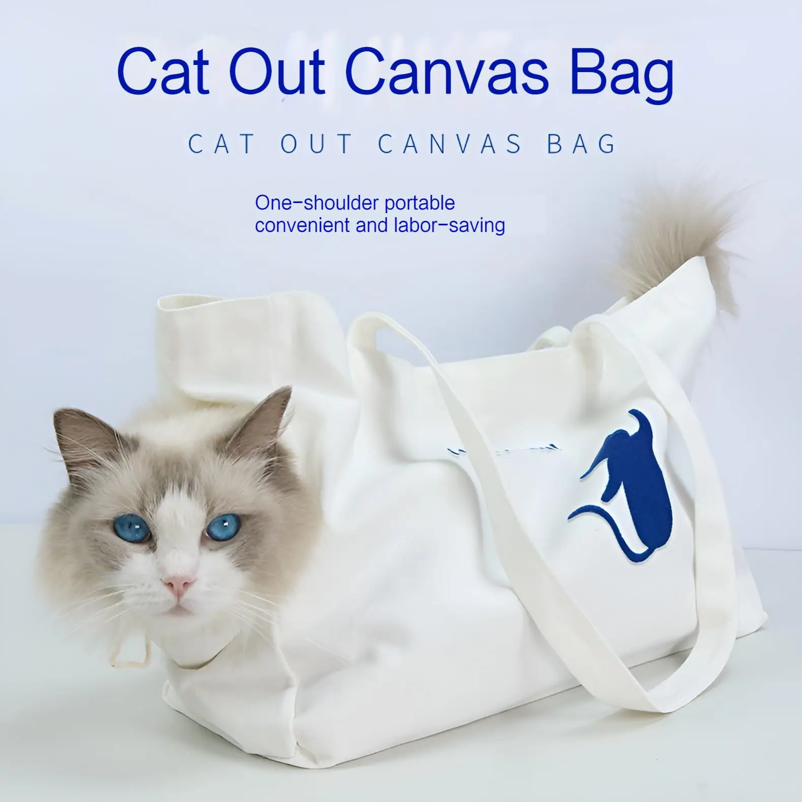 Comfortable Pet Carrier Bag, Canvas Cat Carrier Bag, Outdoor Travel Portable Cat Puppy Sling Bag, Outdoor Travel