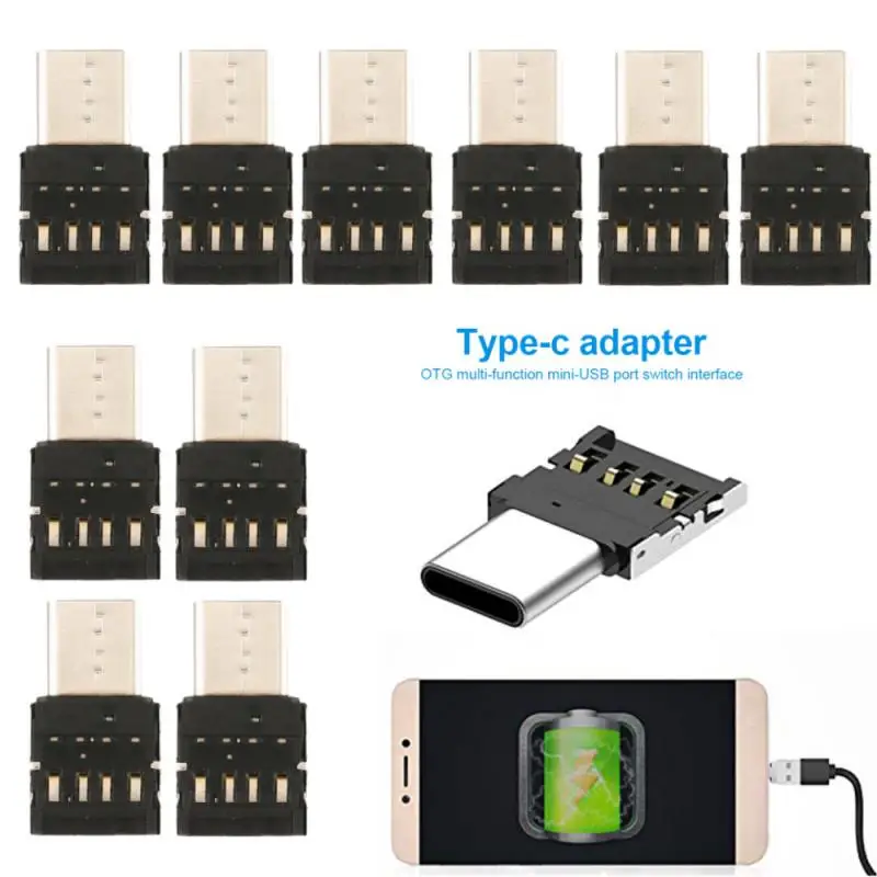 1/3/5/10PCS Type-c Adapter OTG Multi-function Converter USB Interface to Type-c Adapter Micro-transfer Interface