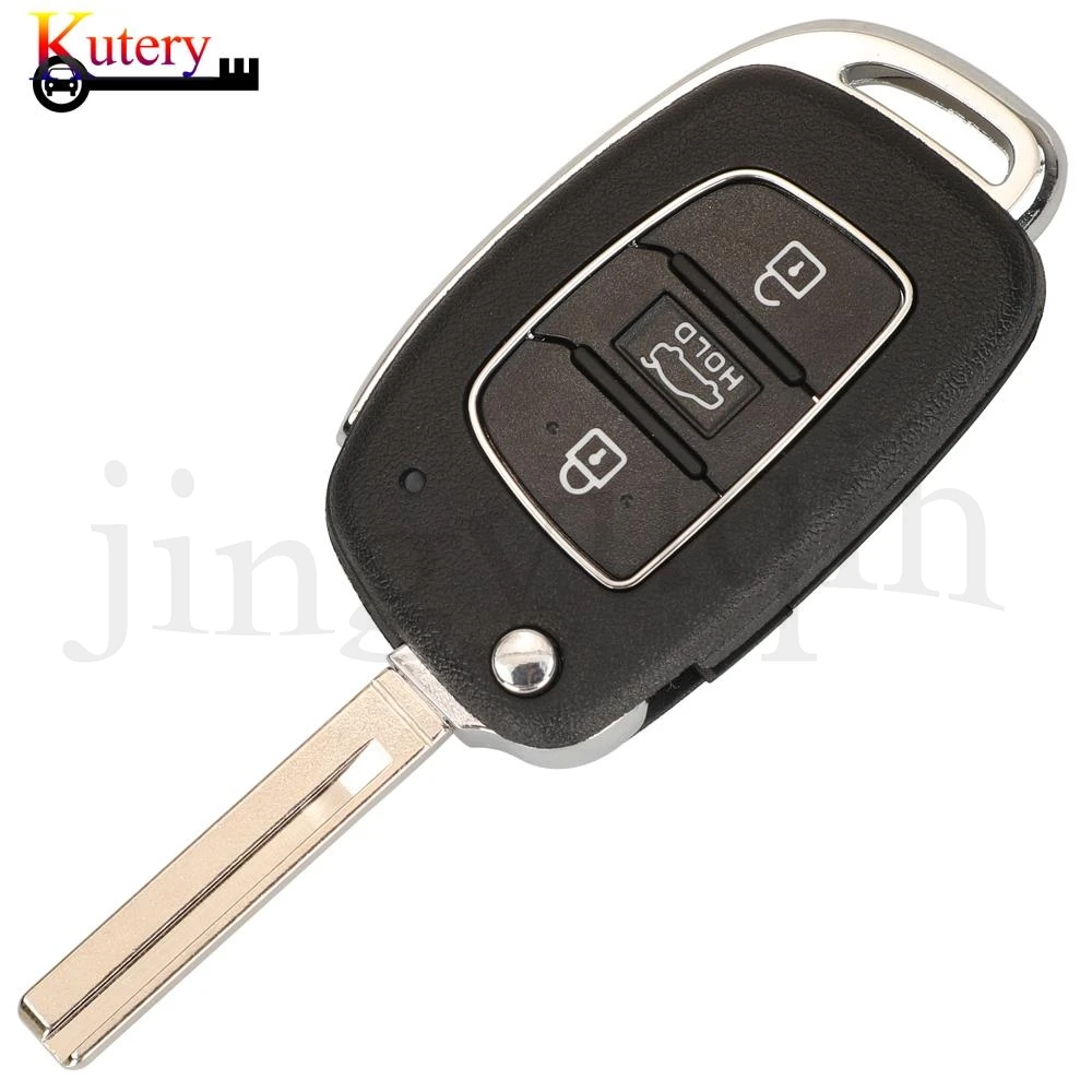 jingyuqin Folding Remote Car Key Shell For Hyundai Tucson Sonata Elantra Mistra Solaris Accent Creta Verna With Horizontal Blade