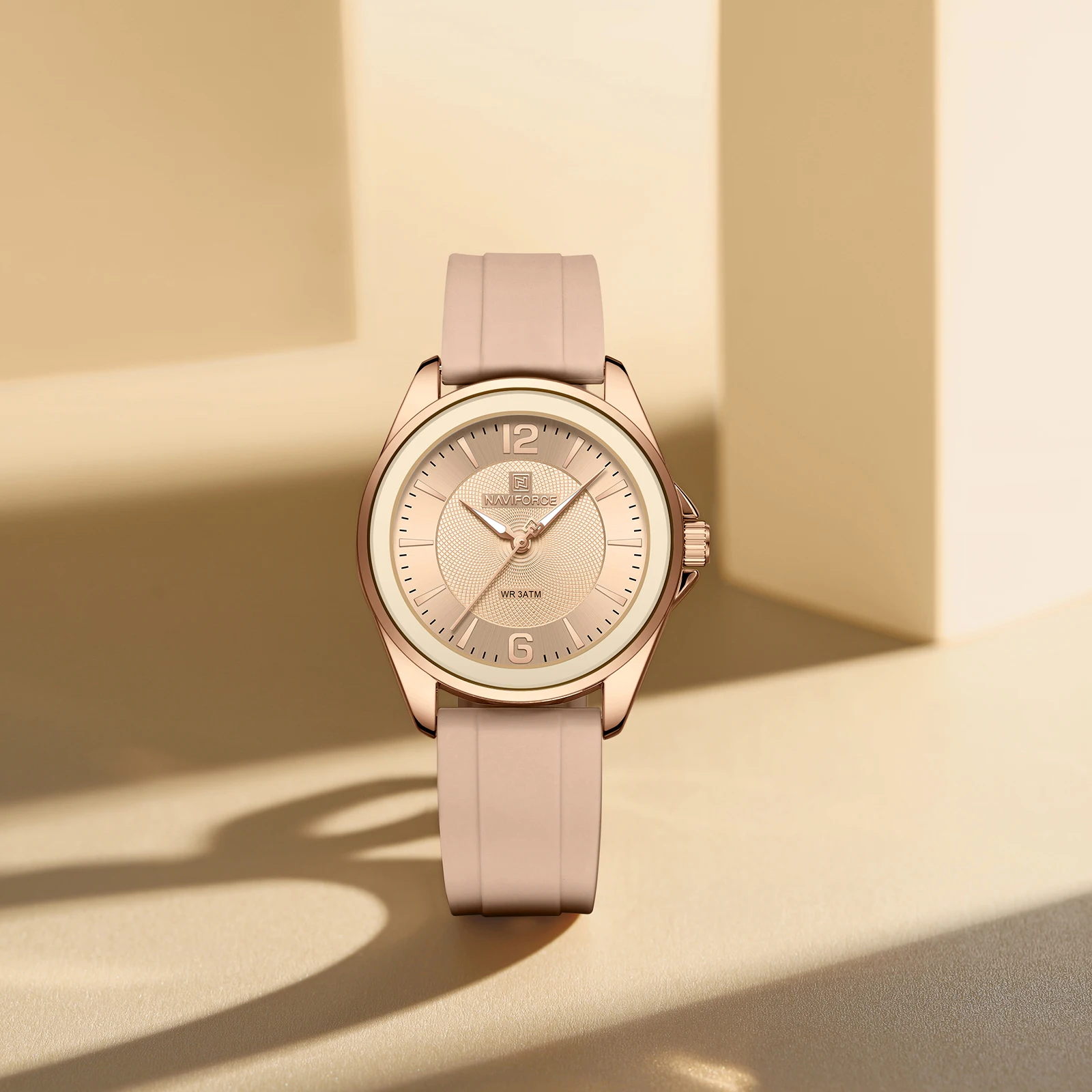 NAVIFORCE 5068 Orologi al quarzo moda per donna Orologio da polso con cinturino in silicone impermeabile Orologio sportivo da donna casual reloj mujer