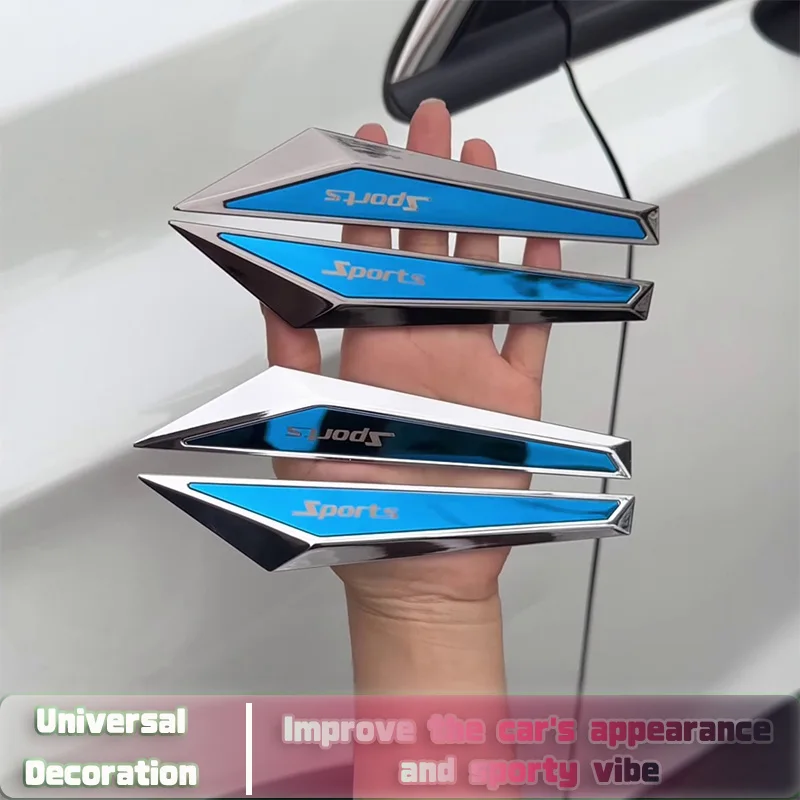 

Car Door Fender Side Panels Sticker Metal Decal Emblem Scratch Cover Guard Universal Fit SUV Truck Sedan Decoration Accessories