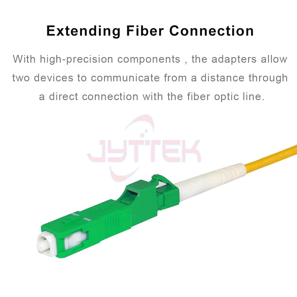 LC to SC Adapter, Single Mode 9/125um LC/APC Female to SC/APC Male Simplex Hybrid Optical Fiber Adapter Connector