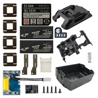 Li-ion Battery Case Box Charging Protection Circuit Board BSM PCBA For MAKITA 18V BL1830 6.0Ah LED Lithium Ion Battery Indicator