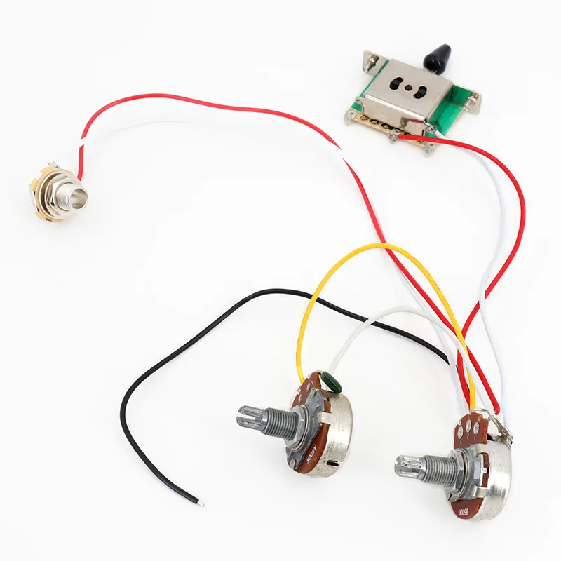 

ST electric guitar double double line Ibanez assembly electronic circuit 1T1V volume tone knob three-speed switch