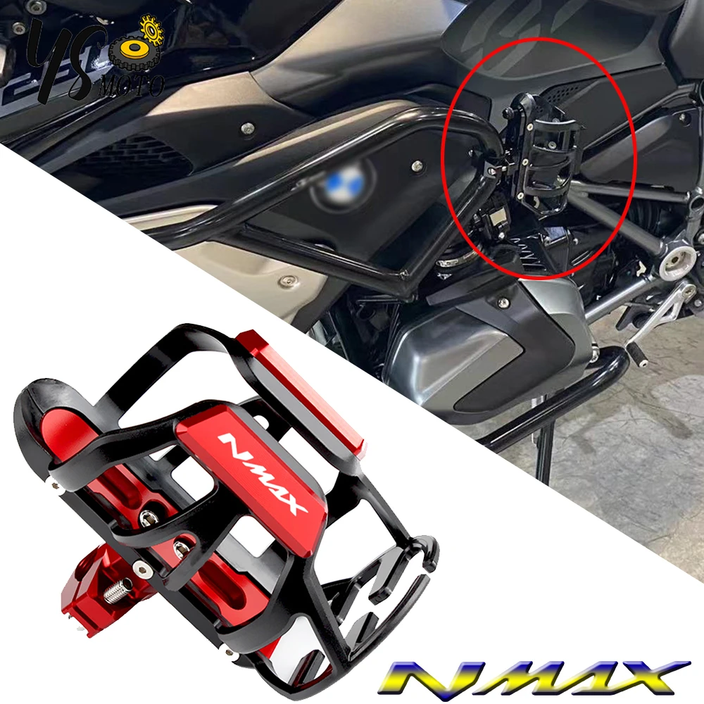 

2022 For YAMAHA NMAX125 NMAX155 NMAX 125 155 NMAX Motorcycle Accessories CNC Beverage Water Bottle Drink Cup Holder Mount