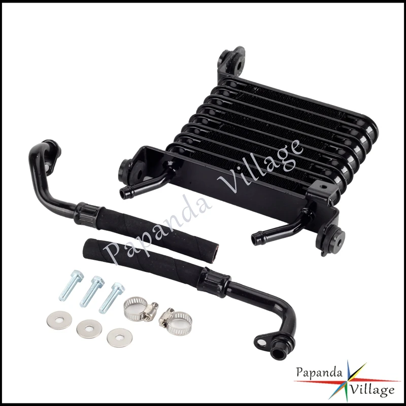 Motorcycle Black Aluminum Oil Cooler Device Radiator Oil Cooling For Indian Vintage Dark Horse Springfield 2021 Chief 2016-2018