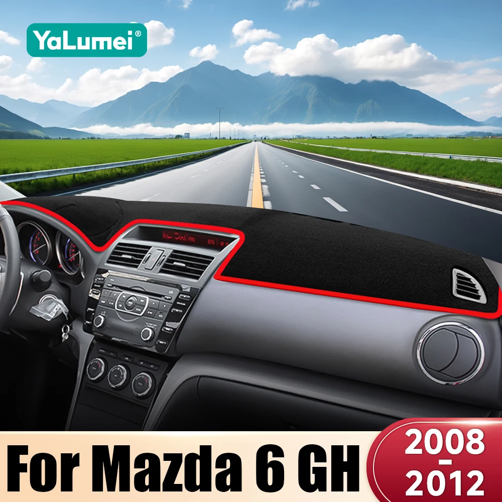 For Mazda 6 GH Atenza 2008 2009 2010 2011 2012 Car Dashboard Sun Shade Cover Instrument Desk Non-slip Mat Accessories