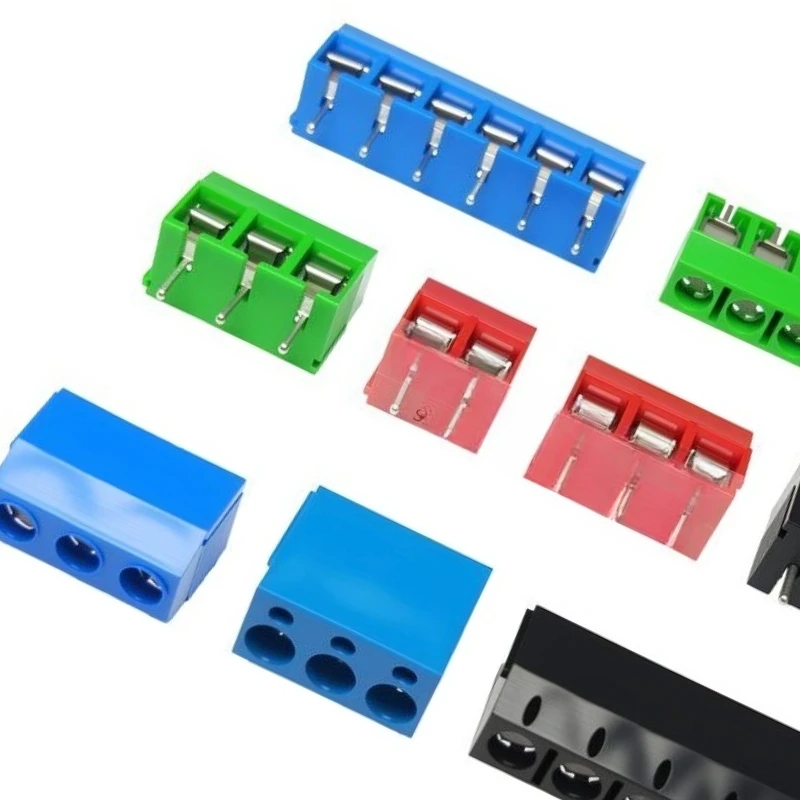 KF301 terminal block 5.0/5.08mm pitch screw-type PCB board connector 2P3P can be spliced 7pcs