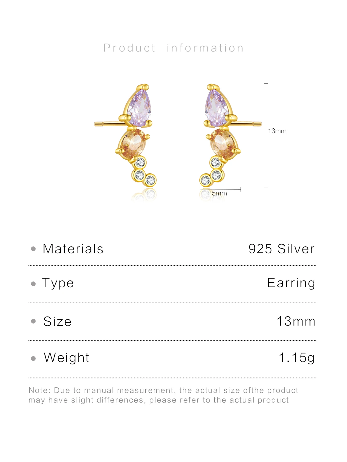 DPLAOPA 925 Sterling Silver Irregular Zircon CZ Stud Earring 2024 Original Classic Noval New Fine Luxury Jewelry For Women