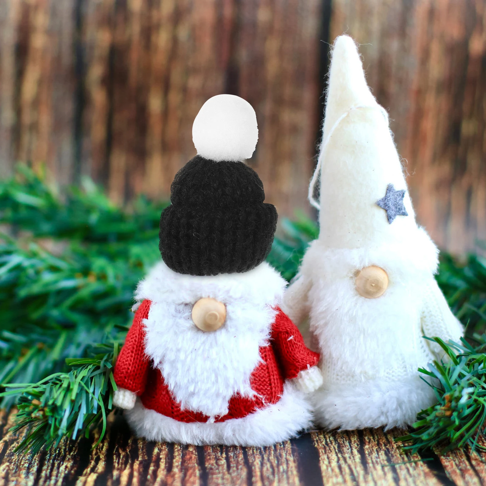 

10pcs Black Hats Party Favors Knitted Christmas Party Favors DIY Accessories Baby Christmas Cap Holiday Decorations