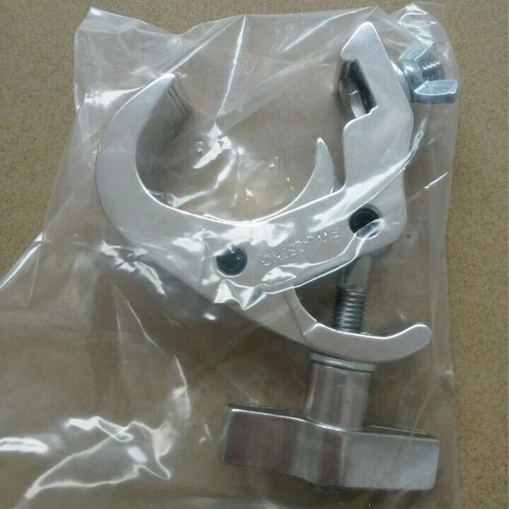 20pcs Aluminum Clamp Heavy Duty 50KG Lighting Hook for Stage Light Fixture Fits 50MM Tube Safety Mounting Quick Realease Coupler