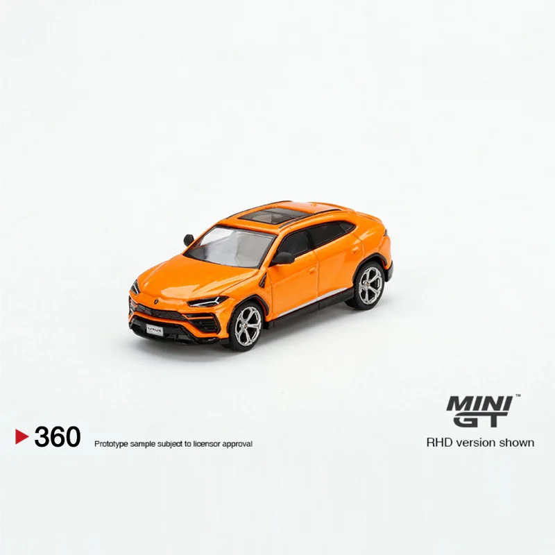 TSM MINI GT 1:64 #360 Urus Arancio Borealis odlewane aluminiowy model samochodu prezenty