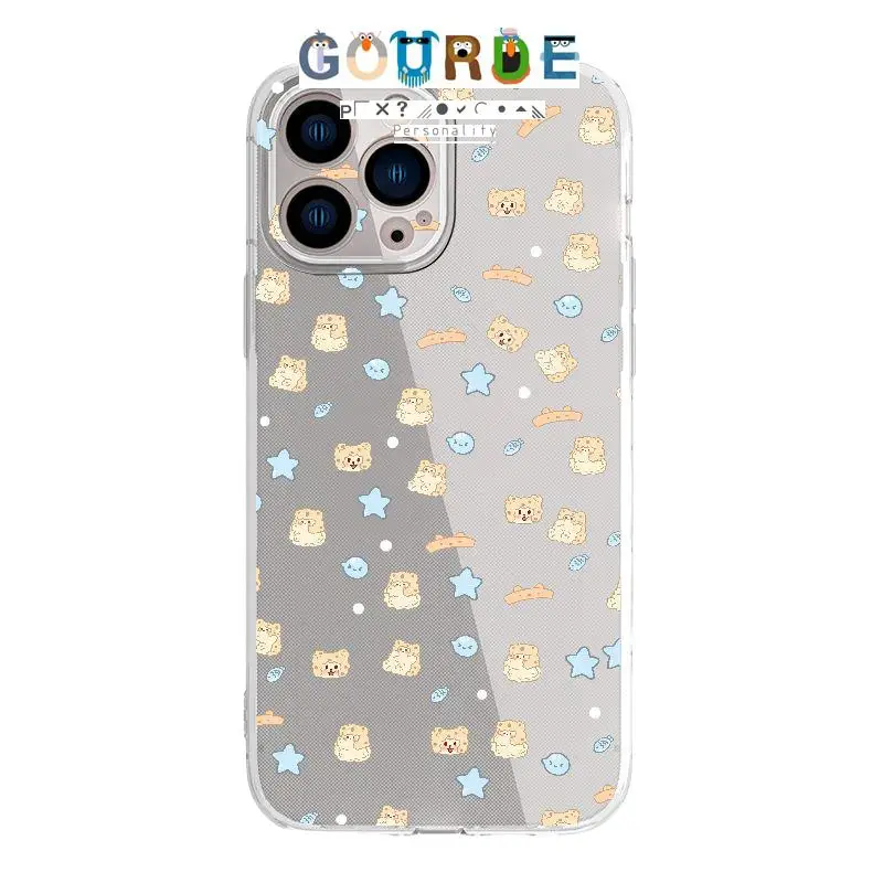 

Gourde Cute Star Bear Cartoon patterns Phone Case for Iphone 16 15 14 12 13 11 Pro Max IP 7 8 Plus Iphon X XS XR Xs Max