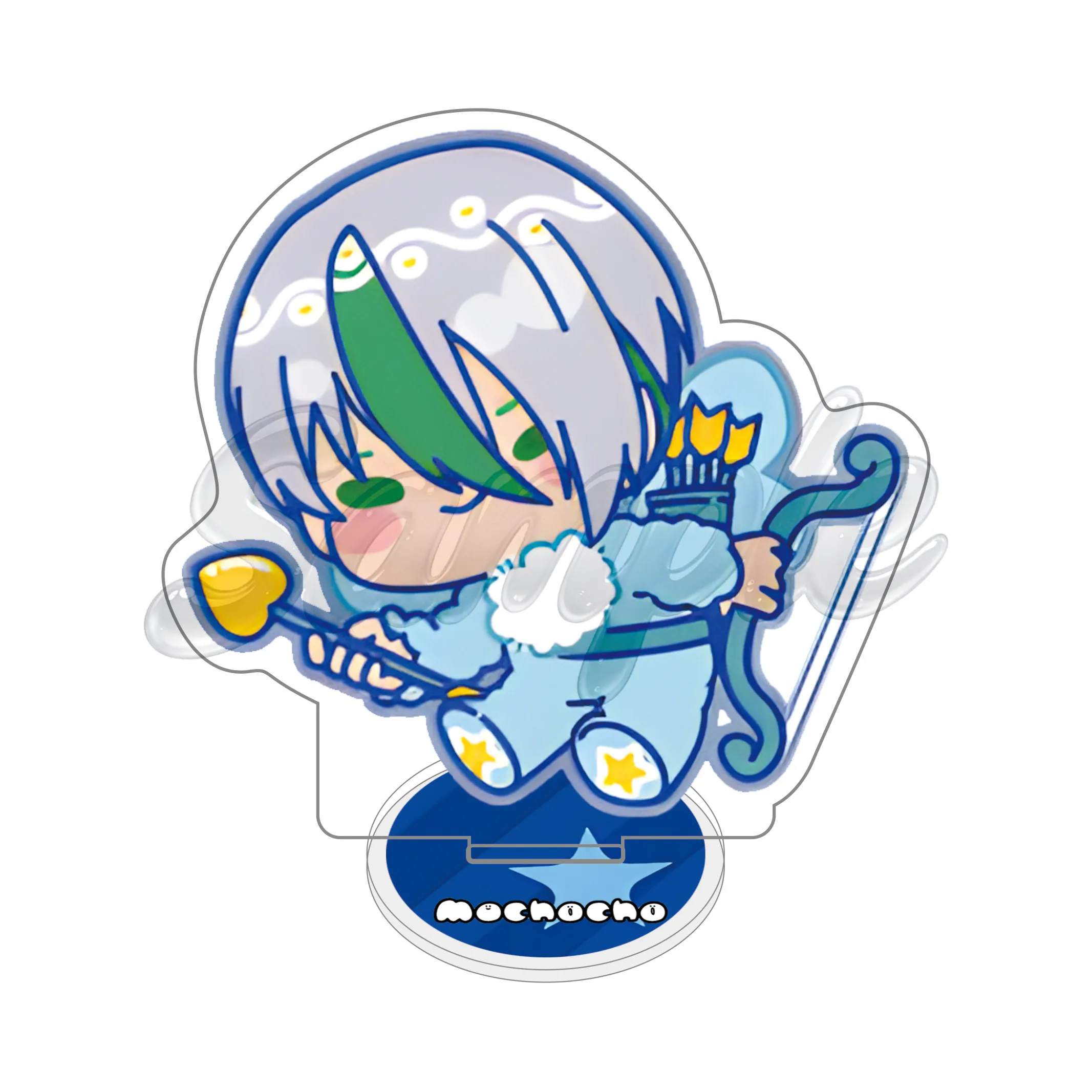 Anime Bluelock 10cm Acrylic Stand Double-sided Interlayer Clear HD Printed Tabletop Decorations Accessories Decor Gifts Keychain