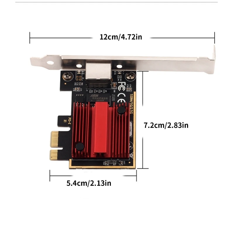 Puerto Rj45 PCIE a 2,5 concentrador red Ethernet, tarjeta red 2 velocidad