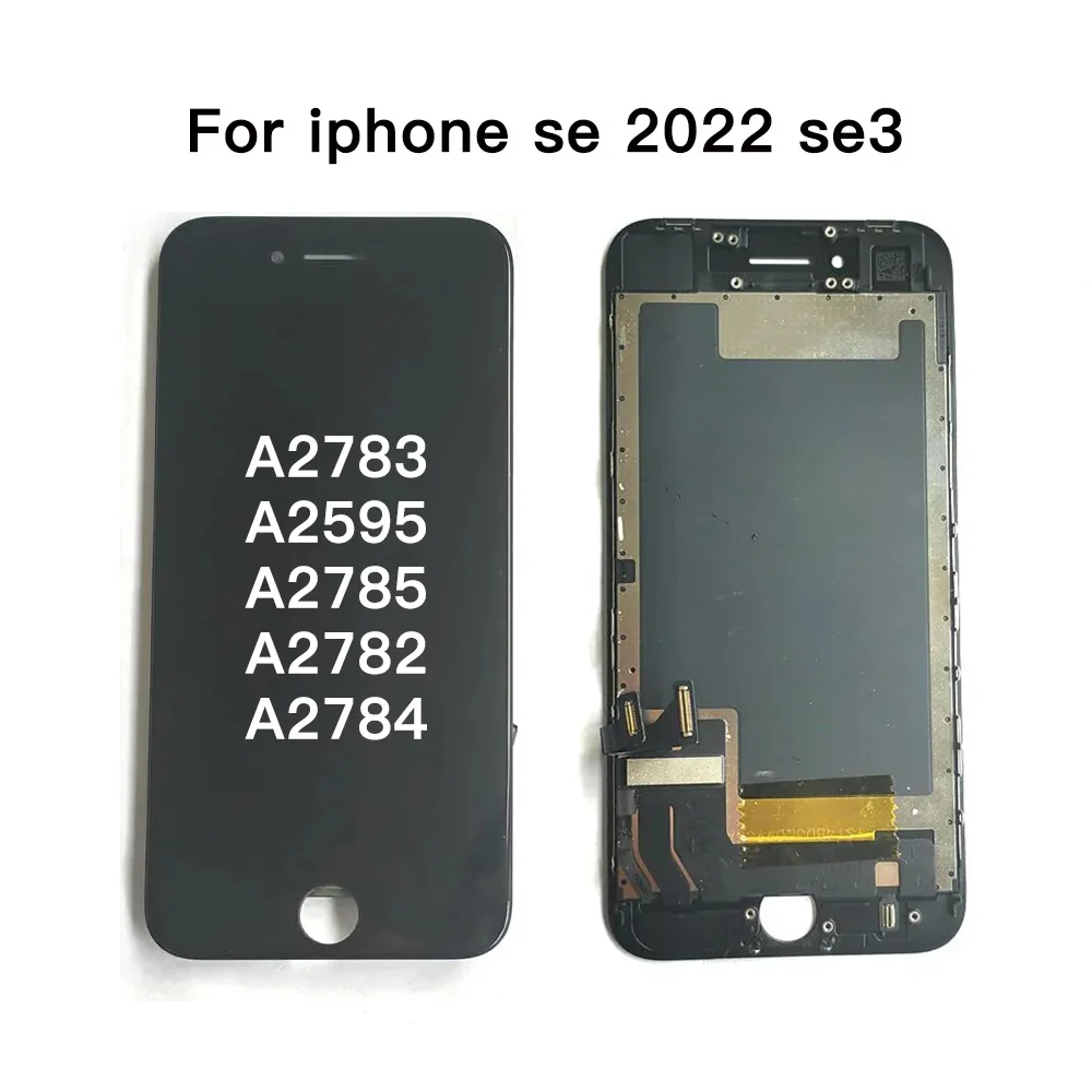 Display Full Assembly For iPhone SE SE2 2020 A2296 A2275 A2298 LCD Screen Touch Digitizer Se3 SE 2022 A2783 A2595 A2785 A2782