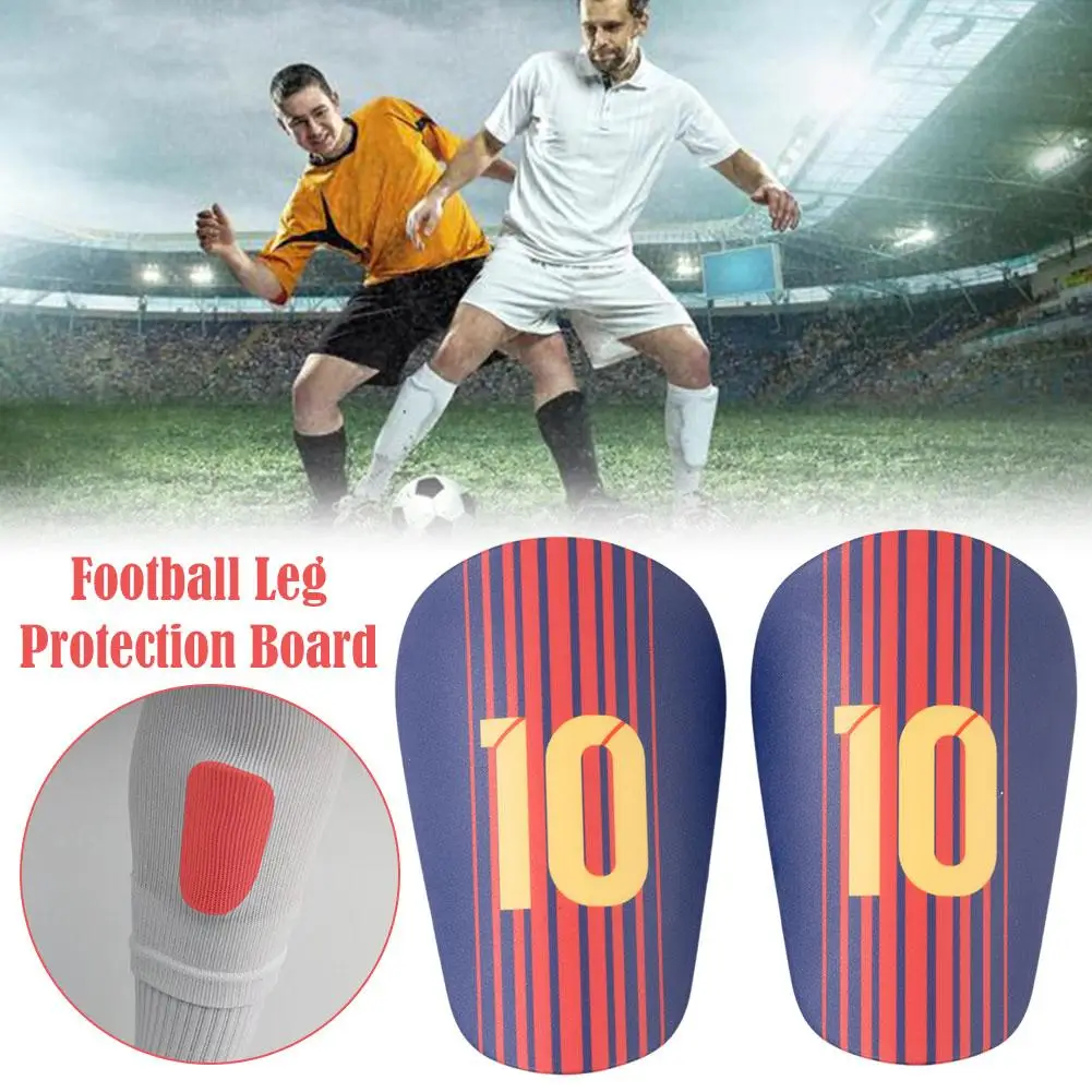 1 paio Mini calcio parastinchi protezione per le gambe resistente all'usura allenamento protezione per le gambe protezione per gambo Shock Soccer A6T1