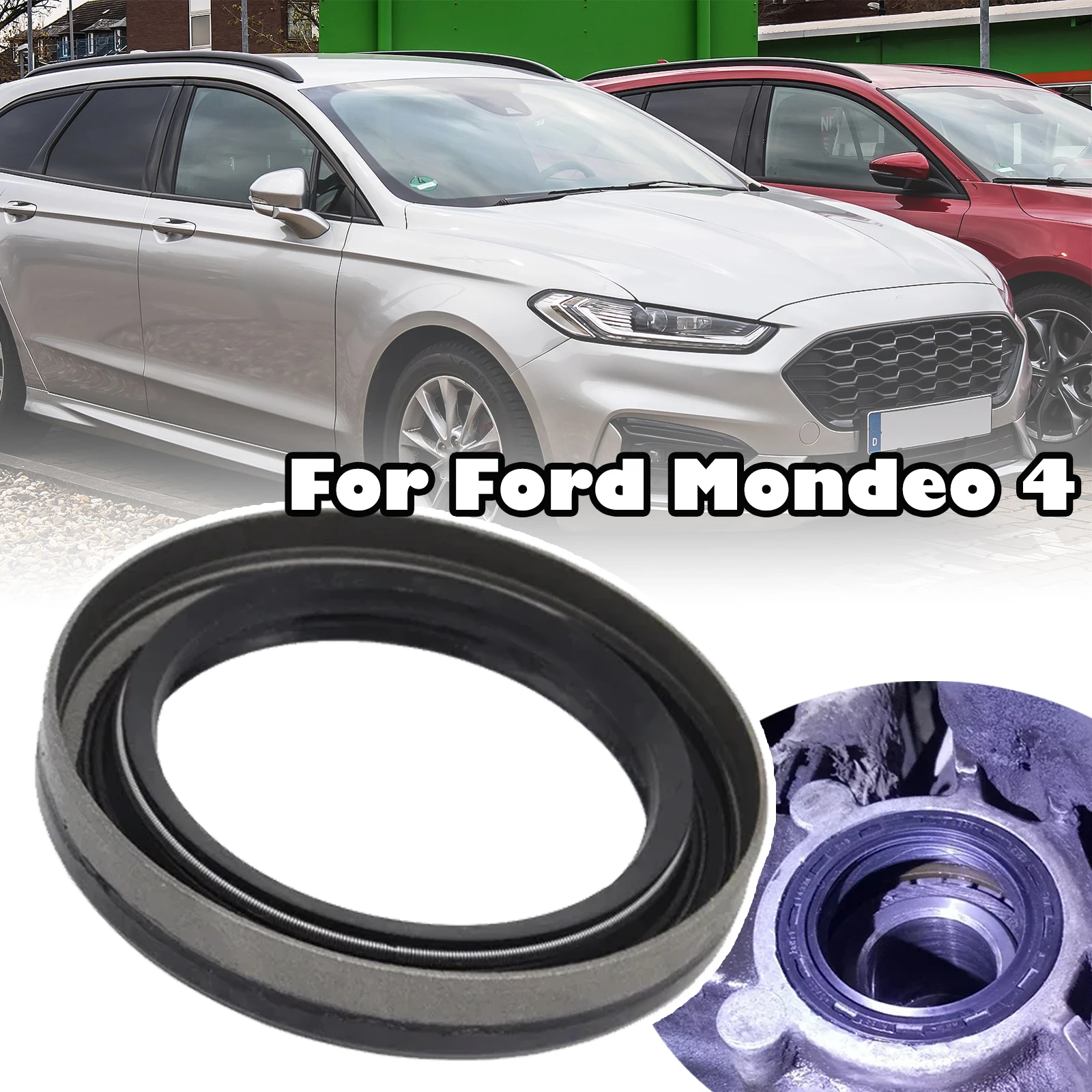 

Car Drive Shaft Oil Seal For Ford Mondeo 4 MK4 Drivetrain Transmission Gearbox Axle Ring 1712552 1096669 2007 2009 2011 2014