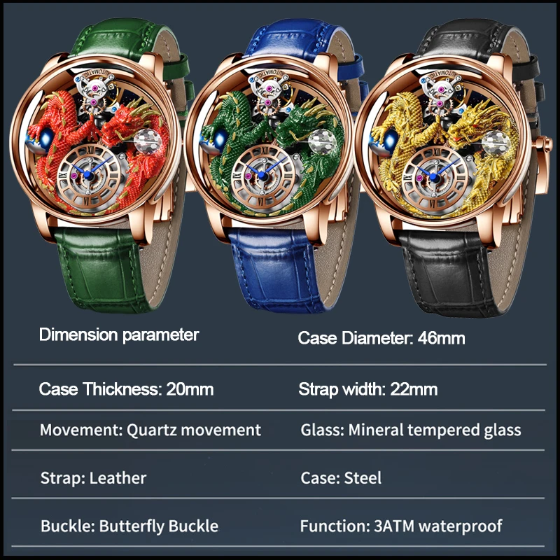 

2025 NEW PINDU Design Men Watch Diamond TourbillionTop Brand Luxury Astronomia Quartz Watch Men sapphire glass waterproof Watch