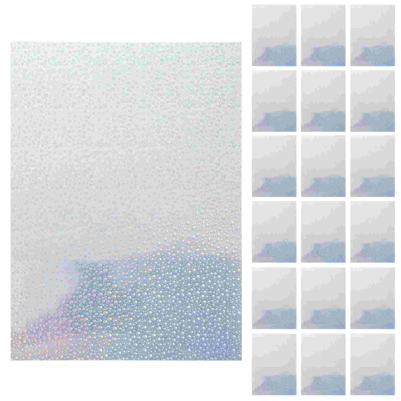 20 Sheets Label Holographic Printing Paper Nail Stickers Vinyl Pvc Self-adhesive Printer