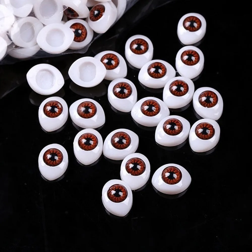 20pcs New Plastic Funny Safety Eyes 4 Colors DIY Craft Boat Shaped Eyes Handmade Animal Puppet Making Dinosaur Eyes - view 5