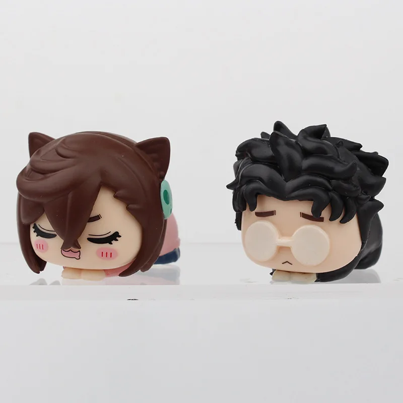 4 pz/set Anime DAN DA DAN Ayase Momo q-versione Mini giù postura Action Figure PVC Modalità Giocattolo Doll Desk Decor Collezione Regali
