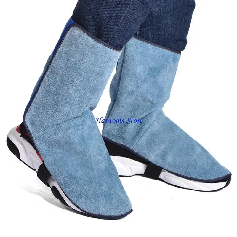 

X37E 2Pcs Leather Anti Burn Welding Foot Covers Full Coverage Safety Gear For Work