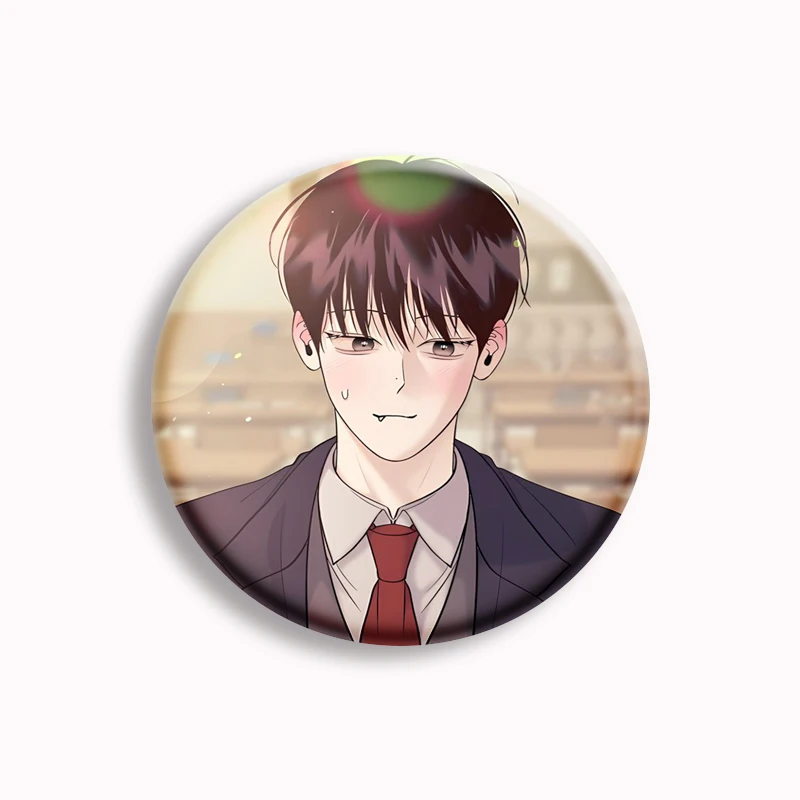 Корейская манга Monday's Savior BL Manhwa Button Pin Yaoi Boyslove Брошь в стиле комиксов Значок Сумка Пальто Аксессуары Декор Друзья Фанаты Подарок