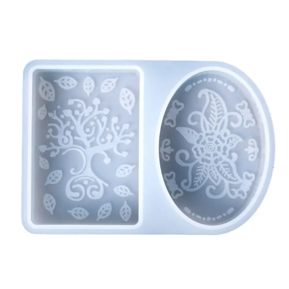 

1Set Diy Handmade Soap Mold Silicone White Delicate Pattern For Home Decoration Soap Making Crafts