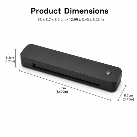 Wireless A4 Thermal Printer for Documents and Invoices, Inkless Printer for Tattoo Stencils
