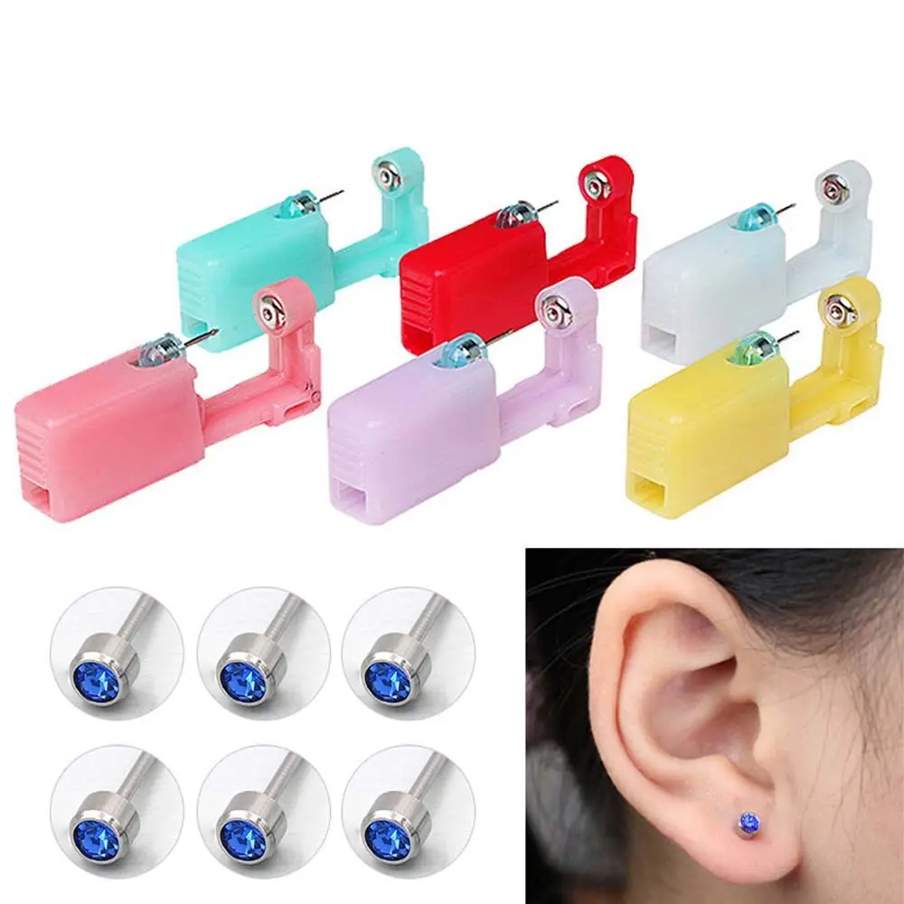 

Professional Sterile Tragus Nose No Pain Steel Earring Piercer Machine Helix Piercing Disposable Nose Ear Piercing Tool