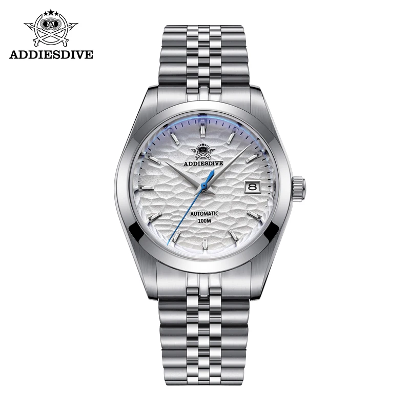 

ADDIESDIVE Men Automatic Mechanical Wristwatch 100m Waterproof Sapphire Glass Stainless Steel Calendar Watches Relógio Mecanico