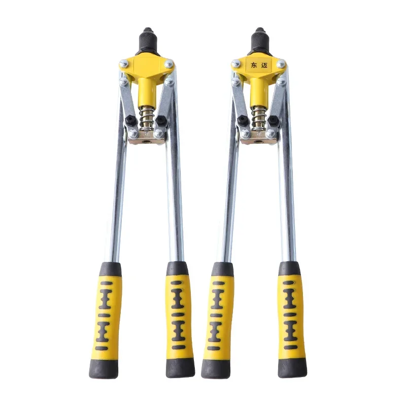 Professional Manual Riveter Gun with Aluminum Alloy Rivets, Hand Riveting Tool for Home and Industrial Use