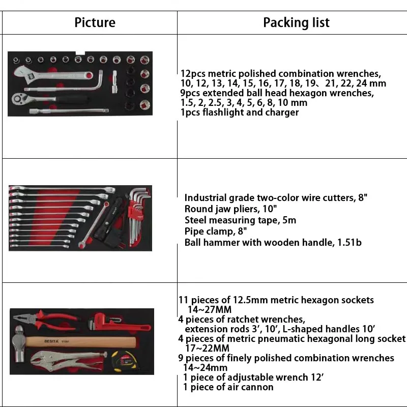 Best Quality 51pcs Tools For Wheel Alignment Professional Tools Set For Garage Workshop Tire Changer